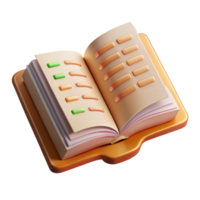 impressive traditional Open Book with Multilingual Phrases Transparent Background authentic png