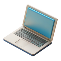 extraordinary traditional Open Laptop with Blank Screen Top View Isolated Element exclusive png