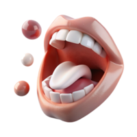 impressive vintage Open Mouth Speaking Different Languages Transparent Element authentic png