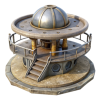 beautiful classic Orbital Platform Cutout with Observation Deck high resolution png