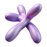 vibrant minimalist Pale Violet Artificial Chromosome Isolated Transparent Background authentic png
