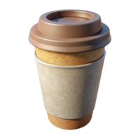 extraordinary rustic Paper Cup with Minimalist Design Isolated exclusive png