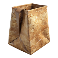serene rustic Paper Bag with Rustic Texture Transparent professional png