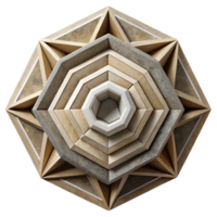 impressive contemporary Paper Cutout Geometric Pattern with Bold Lines Isolated Element png