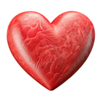 elegant artistic Paper Cutout Heart Cutout with Red Color Transparent detailed png