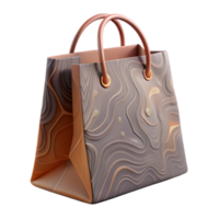 elegant minimalist Paper Shopping Bag with Minimalist Design Isolated png