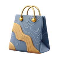 vibrant minimalist Paper Shopping Bag with Minimalist Design Isolated authentic png