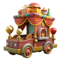 magnificent rustic Parade Float with Festive Decorations Moving Forward Cutout high quality png