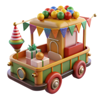 impressive rustic Parade Float with Festive Decorations Moving Forward Cutout genuine png