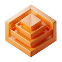 serene artistic Parallel Dimensions Overlapping Orange Transparent Background high quality png