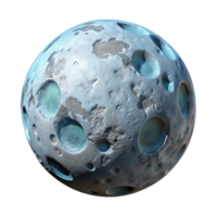 stunning rustic Perspective View of Terraformed Moon Cutout Transparent Background exclusive png