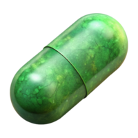 beautiful minimalist Pill Capsule Green Isolated Cutout Element authentic png