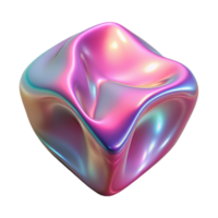 beautiful artistic Pink Holographic Foil Texture Cutout on Transparent Background png