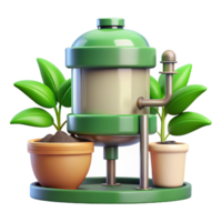 beautiful creative Plant Nutrient Solution Mixing System Close Up Transparent Background exclusive png