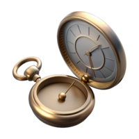 impressive rustic Pocket Watch Floating Open Isolated high quality png