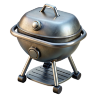 beautiful minimalist Portable Grill Black and Silver Isolated high resolution png