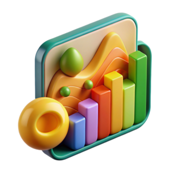 vibrerande abstrakt precision lantbruk data analys Diagram färgrik Graf transparent bakgrund hög upplösning png