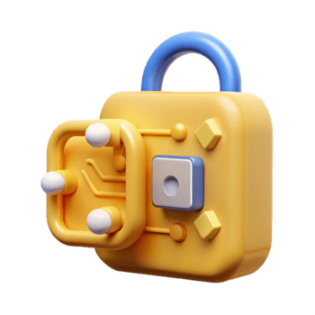 magnífico resumen cuántico criptografía algoritmo ilustración amarillo código aislado prima png