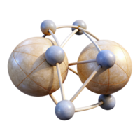 serene minimalist Quantum Entanglement Two Particles Connected Transparent png