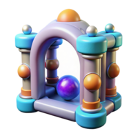 stunning artistic Quantum Gate Function Visualization Isolated authentic png