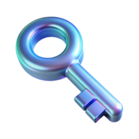 elegant modern Quantum Key Distribution Encryption Key Transparent Background high quality png