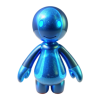 stunning minimalist Quantum Leap Figure Blue Light Transparent Background png