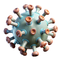 dramatic minimalist Quantum Microscope Virus Structure Illustration Transparent Background professional png
