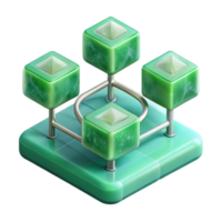 wonderful rustic Quantum Network Architecture Diagram Green Structure Transparent Background exclusive png