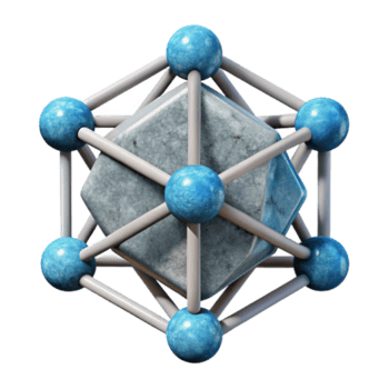 sereno rústico cuántico redes tecnología icono con red nodos detallado png