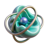 extraordinary abstract Quantum Particle Transparent Background with Wave Function high quality png