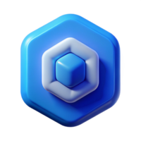 serene creative Quantum Sensor Application Icon Blue Gradient Transparent Background high resolution png