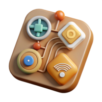 dramatic creative Quantum Sensor Applications Icon with Environmental Monitoring Symbols exclusive png