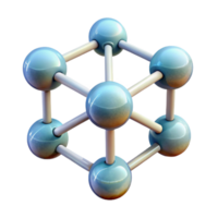 stunning abstract Quantum Simulation Molecular Structure Transparent Background original png