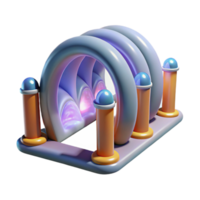 magnificent minimalist Quantum Tunneling Barrier Illustration Transparent Background authentic png