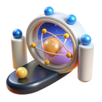 vibrant artistic Quantum Tunneling Particle Passing Through Barrier Transparent high quality png