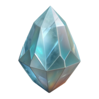 impressive minimalist Quartz Crystal Clear Facets Geometric Shape Transparent Background png