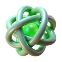 impressive rustic Qubit Entanglement Visualization Green Glow Transparent Background high resolution png