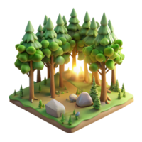 impressive modern Quiet Forest Clearing with Sunlight Transparent Background premium png