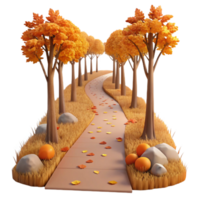 elegant creative Quiet Forest Path with Green Hues Cutout high resolution png