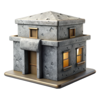 elegant minimalist Reactive Building Skin Isolated Grey Scale high resolution png