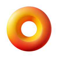 serene traditional Red and Yellow Gradient Circle Cutout Transparent Background png