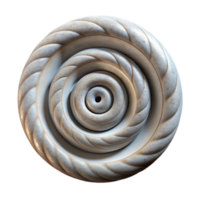 vibrant modern Repeating Spiral Pattern Time Loop Isolated high quality png