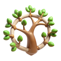 wonderful rustic Repeating Tree Growth Cycle Isolated genuine png