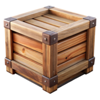 stunning artistic Repurposed Wooden Crate Side Table Isolated Element original png