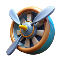 wonderful abstract Retro Airplane Propeller Spinning Transparent Background high resolution png