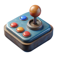 Maravilhoso artístico retro videogames jogos controlador transparente fundo Alto qualidade png