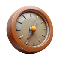 stunning minimalist Retro Clock Face Front View Cutout Transparent Background premium png