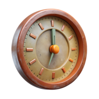 impressive rustic Retro Clock Face Front View Cutout Transparent Background high resolution png