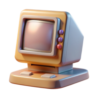 stunning abstract Retro Computer with Monitor Transparent Cutout exclusive png