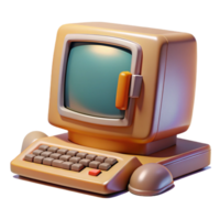 magnificent minimalist Retro Computer with Mouse Transparent authentic png
